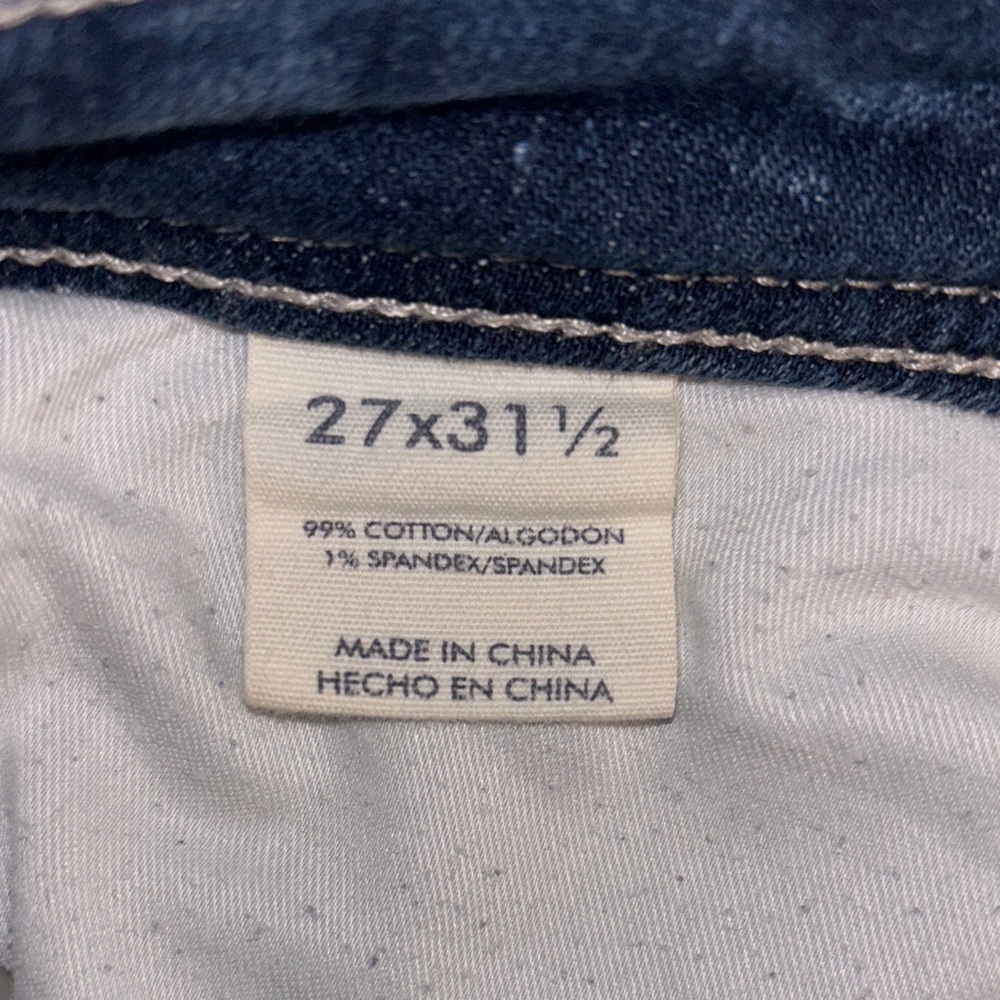 BKE Stella Slim Fit Low Rise Straight Jeans Sz 27 x 31.5 - Picture 6 of 6